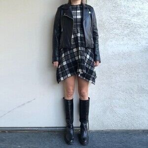 Zara Wool Plaid Dress size S